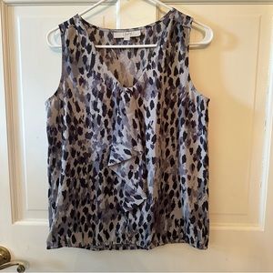 Purple leopard print tank